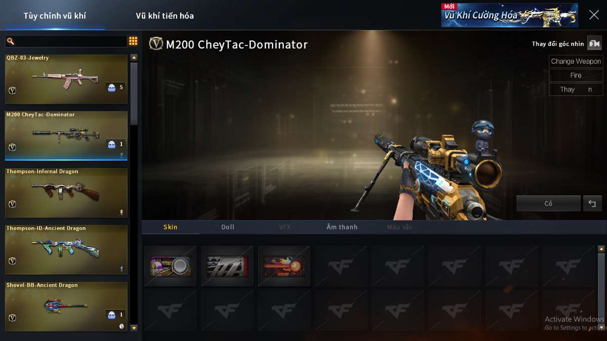 shop acc cf uy tin gia re